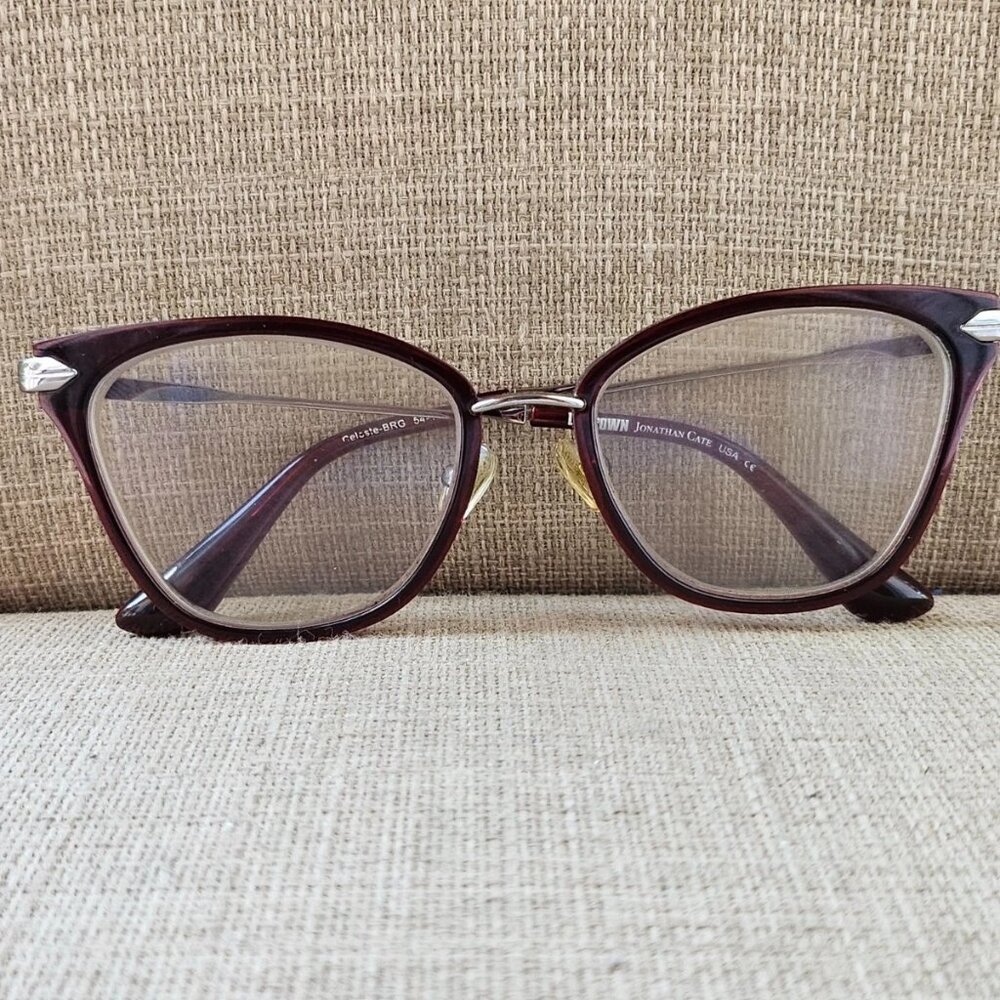 Jonathan Cate USA Eyeglasses Frame UPTOWN Burgundy Tone 54[]17 140 Glasses